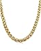 FUNRUN 4mm Mens Womens Stainless Steel Wheat Chain Necklace 20'' 22'' 24'' 28'' 30'' Gold-Tone