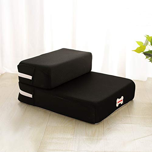 Ship from USA - Sttech1 Soft Pet Stairs, 2 Step for Cats/Dogs, Portable Mesh Cotton Pet Steps Home Stairs, Best for Dogs and Cats
