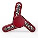 Tri Hand Spinner Aluminum Alloy Fidget Spinner Official Press Reducer Toy EDC ADD ADHD Focus Finger Playing Top Spinning Toys Killing Time, Last 3-5 Mins (Red)