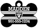 NFL Team Dog Tag Pet Id Tag Personalized w/ Name & Number (Oakland Raiders)
