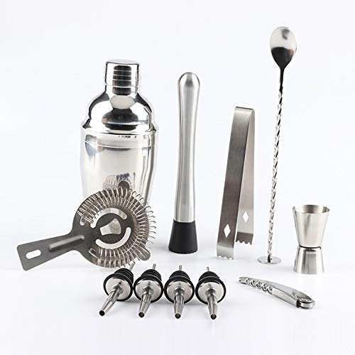 No logo Home Bar Cocktail Shaker Set, Cocktail Shaker Bar Werkzeuge Edelstahl galvanisieren Cocktail Shaker Mixer… – Bild 3