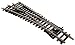Hornby HO/OO Gauge R8072 Left-Hand Standard Point, 168mm, 2nd Radius, 22.5-Degree