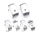 Clipsone 6 Pcs Chrome Switch Caps Covers for Harley Sportster Dyna 1996-2013