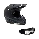 MMG Adult Motorcycle Off Road Helmet DOT, MX ATV