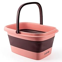 ALYSTER Collapsible Soak Tub with Handle For Foot