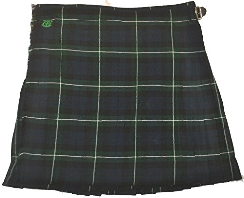 American Highlander Men's Montrose Tartan Kilt 36 Waist Blue/Green/Black/White