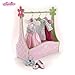 Sophia's Doll Dress Rack and Set of Hangers, Hand Painted, 18-Inch
