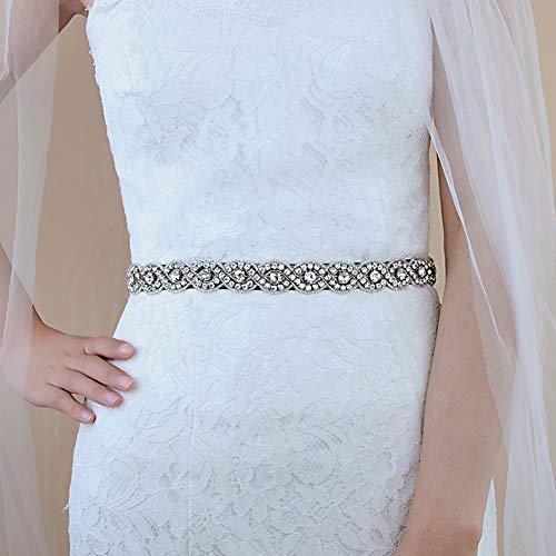 Azaleas Women's Wedding Belt Sashes Bridal Sash Belts for Wedding Champagne - Thumbnail 7