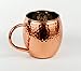 Alchemade Nickel Lined Copper Moscow Mule Mugs - 16 Oz Hammered Copper Barrel Mug Cup For Mules, Cocktails, Or Your Favorite Beverage - Keeps Drinks Colder, Longer