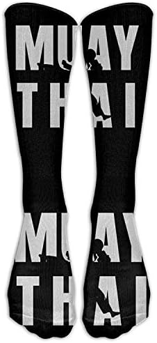 UYTGYUHIOJ Muay Thai Casual Unisex Sock Knee Long High Socks Sport Athletic Crew Socks One Size