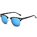FEIDU Retro Polarized Mens Sunglasses for Men Half Metal Women FD3030 (blue, 2.04)