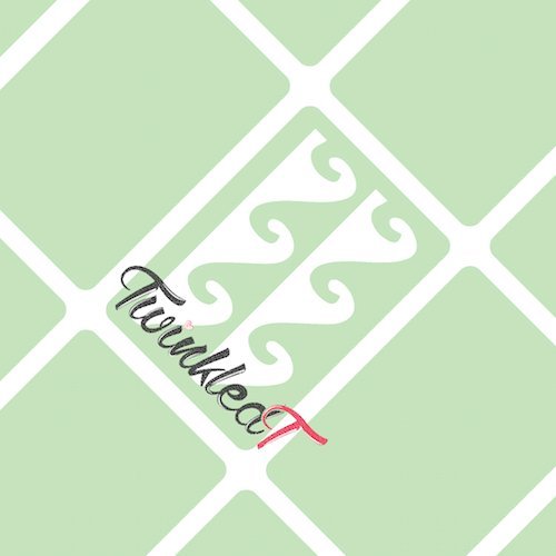 Original Hawaiian Waves Nail Vinyls By Twinkled T - 1 Sheet of 36 Waves