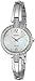 Seiko Women's SUP287 Solar Bangle Analog Display Japanese Quartz Silver Watch