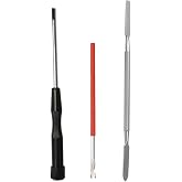 Jiayouy Woodwind Instrument Repair Tool Kit Spring Hook Double Headed Flat Pad Screwdriver Set for Sax Clarinet Oboe Flute Piccolo 3PCS