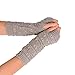 Charberry Fashion Arm Fingerless Winter Unisex Soft Warm Mitten Gloves (Gray)