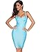 meilun Women's Celebrity Bandage Bodycon Dress Strap Party Pencil Dress