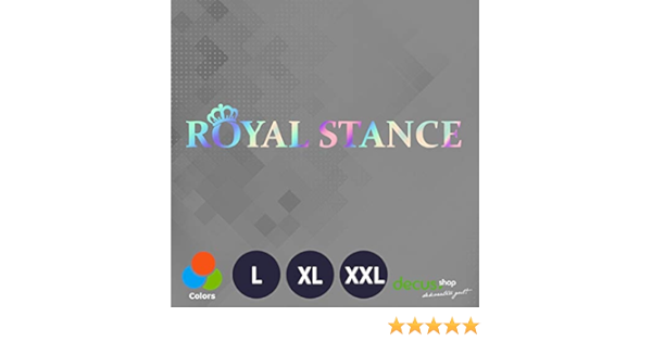 Decus Royal Stance L 0054 (Marea Negra) // Pegatina OEM JDM ...