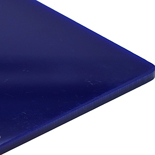 3mm Navy Blue Gloss Acrylic Sheet A3 420mm x 297mm - Perspex Safety Glazing Frame Plastic Sheet
