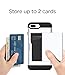 Spigen Slim Armor CS iPhone 8 Plus Case/iPhone 7 Plus Case with Slim Dual Layer Wallet Design and Card Slot Holder for Apple iPhone 8 Plus 2017 / iPhone 7 Plus (2016) - Jet White