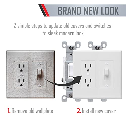 Taymac 2772W Revive Device Wall Plates 2Gang Masque Decorator Cover