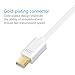 OMorc Mini Displayport (Thunderbolt) to VGA Adapter Converter for Apple MacBook Air/Pro/IMac Surface Book Surface Pro 3/4 ThinkPad X1 - White