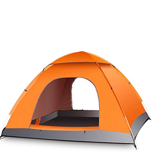 Dovants 2 Person Rain-Proof Anti UV Speed Driving Automatic Camping Tent with Carry Bag (Orange)