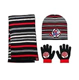 Marvel Comics Spiderman Winter 3pc Set Hat Gloves and Scarf