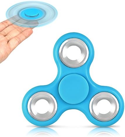 FridayFun For Blue Tri-Spinner Fidget Foucus EDC ADHD Toy With Stable and Longer Rotation，Smooth Bearing Anxiety Relief Toys