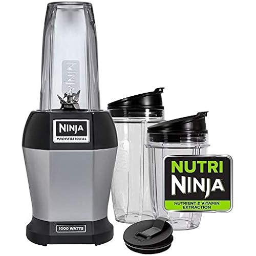1000-Watt Nutri Professional Personal Blender Bonus Set with 3-Sip & Seal Single Serves (12, 18, and 24 oz. Cups) & 75-Recipe Cookbook
