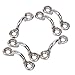 Amarine Made Casted Stainless Steel Bimini Boat Top PAD Eye, Eye Straps, Tie Down, Kayak Deck Loops, Tie Down Anchor Point, footman's Loop for Kayak Canoe Rigging (6 Pcs)