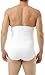 Underworks BELLY BUSTER! 12-inch Zip-N-Trim Brief Girdle for Men, Waistline - Medium 33-36, White