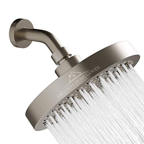 Rainfall Shower Head 6" High Pressure Shower Heads 2.5 GPM Shower