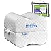 Knee Pillow, Shizzz Orthopedic Memory Foam Leg Pillow for Side Sleepers, Pregnancy - Contoured Wedge Pillow with Removable Cover and Ear Plugs, Ideal for Sciatica Relief, Back, Leg, Hip and Joint Pain