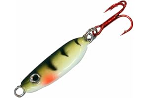 NORTHLAND TACKLE Northland Fishing Tackle Forage Minnow Ice Fishing Jigging Spoon Lure, for Walleye, Crappie, Bluegill, Trout, & More, Assorted Sizes & Colors