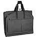 WallyBags Carry On Tri-Fold Travel Garment Bag for Suits and Dresses, Black, 52-inch