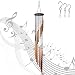 Epartswide Wind Chimes Outdoor,Large Wind Chimes,36" Garden Chimes with 18 Aluminum Alloy Tubes and 3 S Hooks for Garden Patio Decor(Golden)