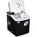 NewAir Counter Top Ice Maker Machine (Black), Compact Automatic Ice Maker, Cubes Ready in 6 Minutes, 28 Pounds in 24 Hours - Perfect for Home/Kitchen/Office/Bar