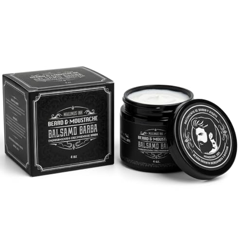 Bálsamo Activador de Crecimiento de Barba con Biotina Alta Concentración y Bergamota 20% | Estimulante para Hombres | Hace Crecer Vello Facial donde no había | Cierra Huecos y da Densidad | Tratamiento 1 Mes
