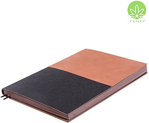 Cutlee™ A5 Leatherite Softcover Notebook Undated Diary Dual Tone