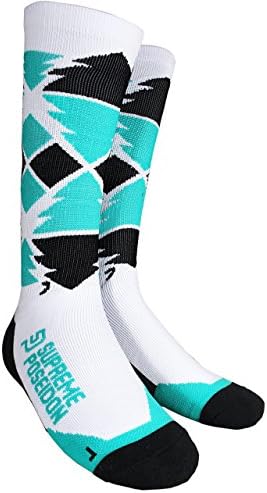 SUPREME POSEIDON Youth Elkapine Extreme Sports Compression Socks | Ergonomic Left and Right Foot | Thermal Compression Moisture Control | High Performance Comfort