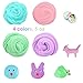 2Pcs Magic Crystal Fruit Slime+Fluffy Slime, Children's Gift Floam Slime Stress Relief Toy Soft Rubber for Kids, Students, Birthday, Party, Year Gift Arts Crafts School Supplies, Gift Box