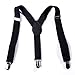 HDE Toddlers Suspenders Solid Color Adjustable Elastic Y Back with Metal Clips