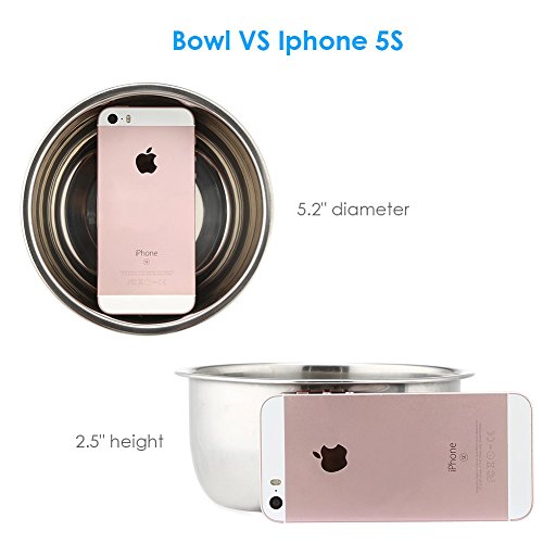 2 URPOWER+Stainless+Non+Skid+Silicone+Feeder