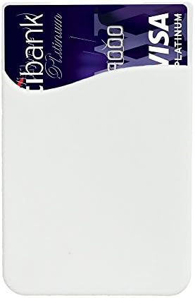 oPesea Handy Wallet Phone Card Holder 3M Adhesive iPhone Card Pocket Samsung Stick-on Wallet (Classic White),on the back of phone and case of LG ,Piexl,HTC ,BLU,Sony,Motorola,Huawei