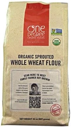 One Degree Flour Whl Wht Sprouted 32 OZ (2 Packs)