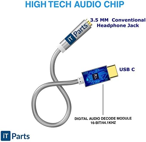 Pixel 2 to headphone adapter 3.5 MM Audio Adapter Jack Cable Dongle for Headphone, MUSIC ONLY, NO PHONE CALLS! USBC Male to Female Stereo Earphone Convertor 4 Moto Z, Google Pixel 2/2XL, HTC, Samsung