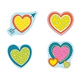 Carson Dellosa | Hearts Colorful Cut-Outs | 6-inch x 6-inch, 36pcs