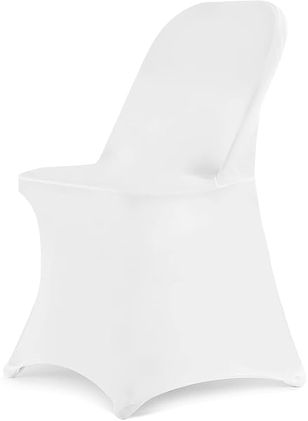 HAINARVERS STRETCH SPANDEX FOLDING CHAIR COVERS 50PCS, UNIVERSAL...