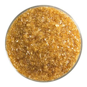 5 Oz Medium Amber Transparent Medium Frit - 90 Coe