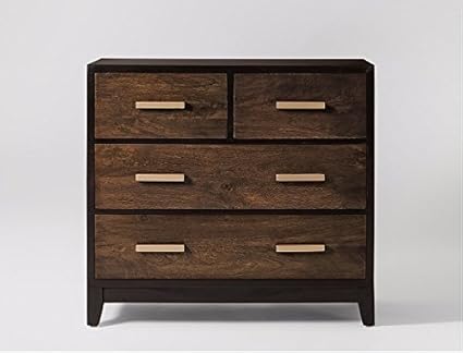 Jangir JDCN559 Chest Of Drawers (Medium Glossy Finish, Walnut)